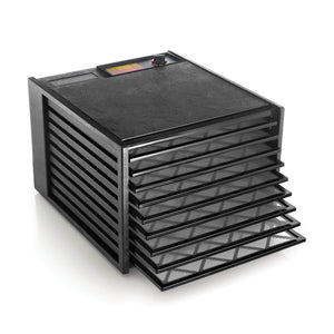 Excalibur 4900B 9 tray dehydrator with trays pulled out.