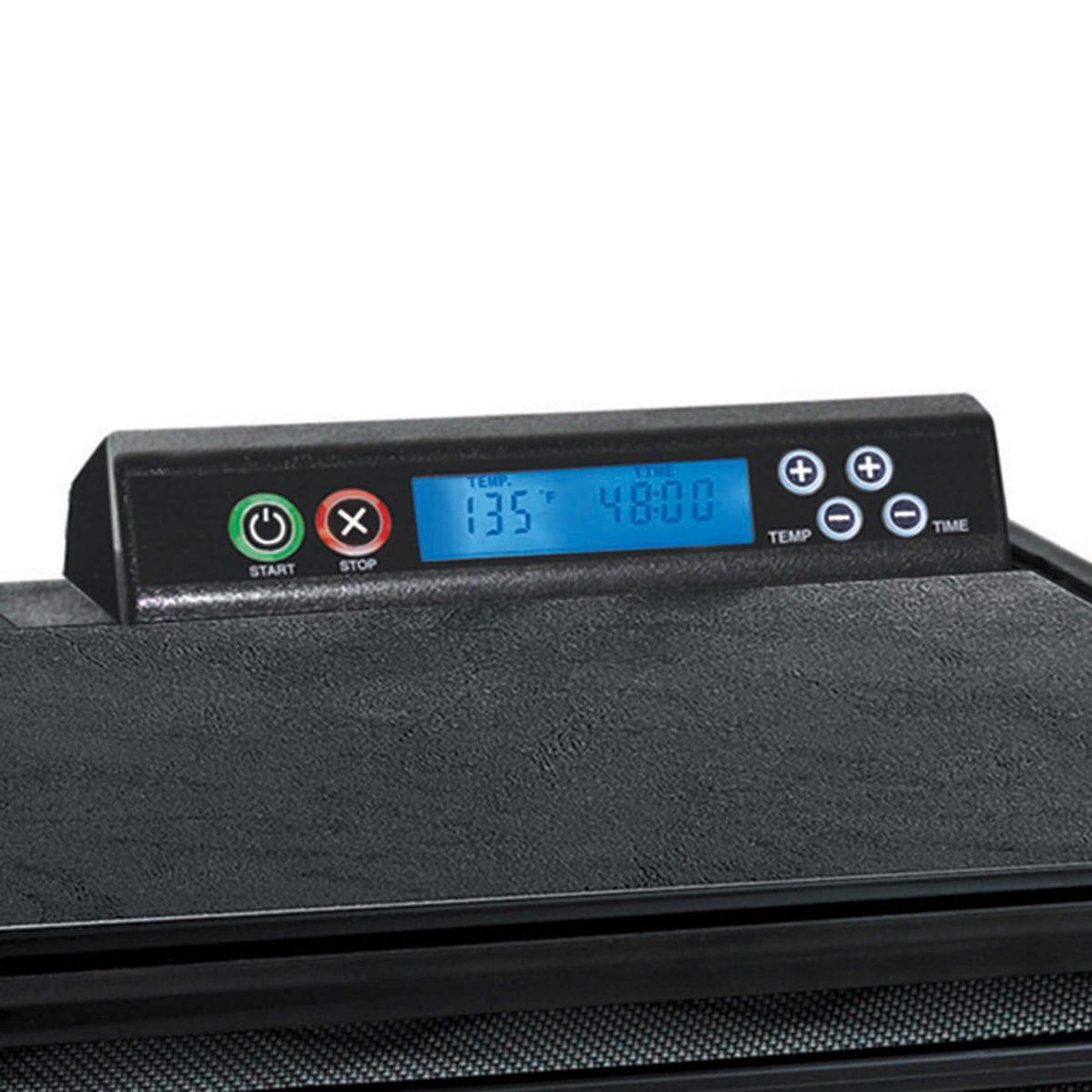 Excalibur 4948CDB 9 tray digital dehydrator controls.