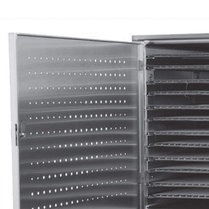 Excalibur COMM1 12 tray stainless steel commercial digital dehydrator door.