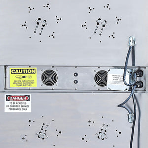 Excalibur COMM2 42 tray stainless steel commercial digital dehydrator rear electrics.