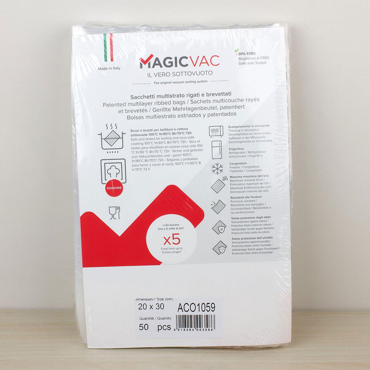 Magic Vac 20cm x 30cm vacuum packing bags.