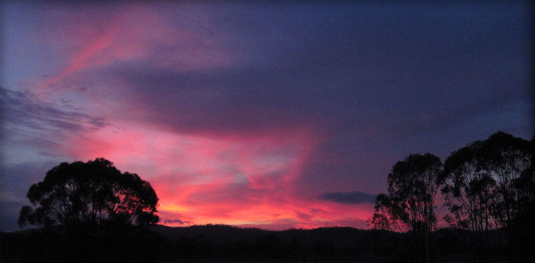 Sunset over the lake at Peregrine Park.