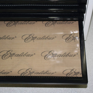 Excalibur ParaFlexx Premium teflon dehydrator drying sheet on a tray.