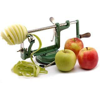 Ezidri apple slinky machine with sliced apple.